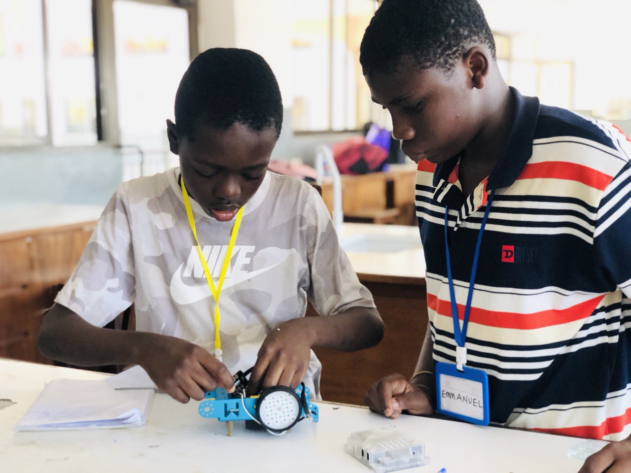 Students building